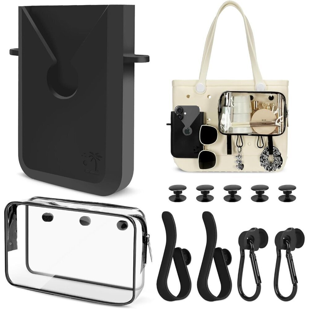 6PCS Compatible with Original Medium and Large Bogg Bag,Phone Holder for
